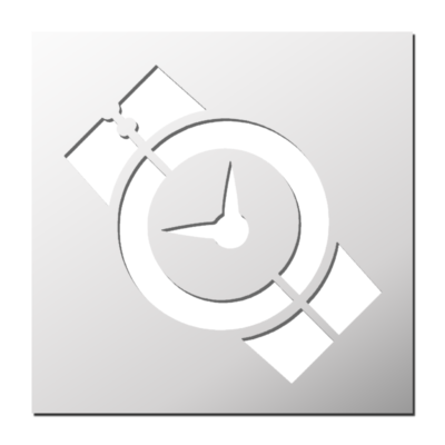 Pochoir Montre