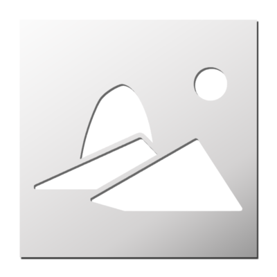 Pochoir Paysage Montagne