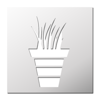 Pochoir Plante verte
