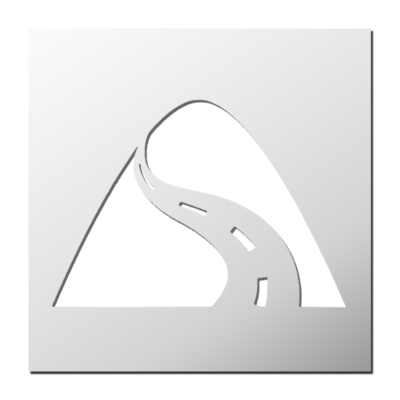 Pochoir Route de montage