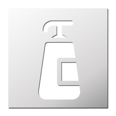 Pochoir Savon liquide