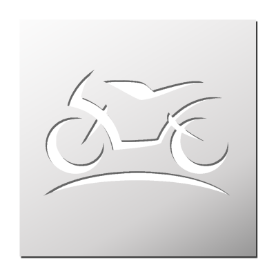 Pochoir Moto Sportive