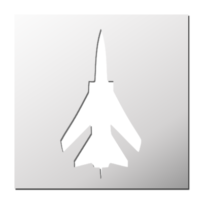 Pochoir Avion de chasse