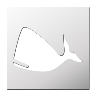 Pochoir Baleine