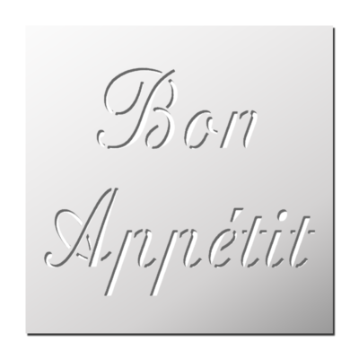 Pochoir Bon appétit