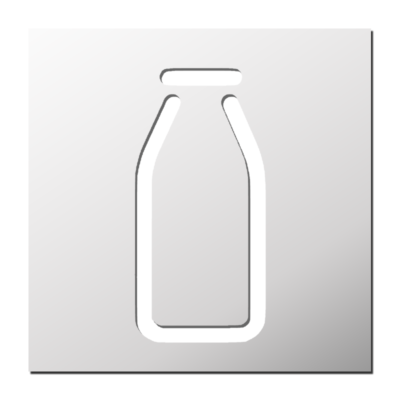 Pochoir Bouteille de lait