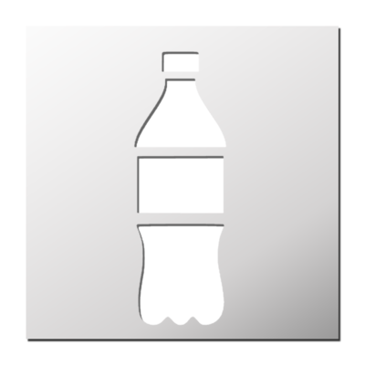 Pochoir Bouteille de Soda