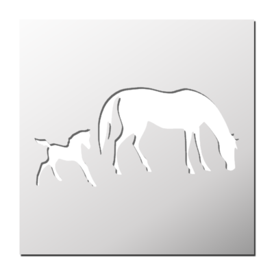 Pochoir Chevaux