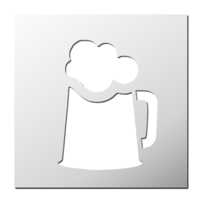 Pochoir Chope de bière