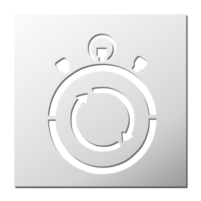 Pochoir Chronomètre