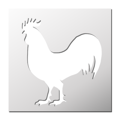 Pochoir Coq