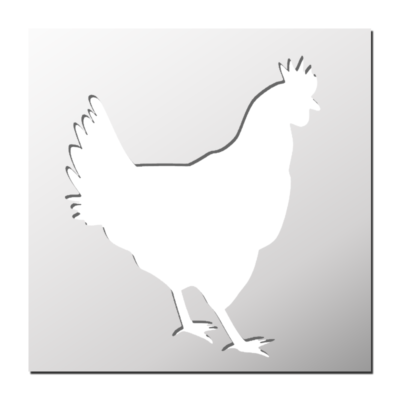 Pochoir Coq