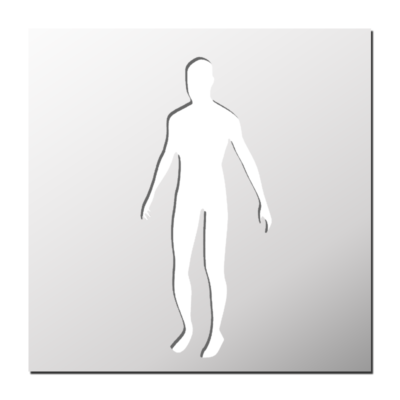 Pochoir Corps Humain