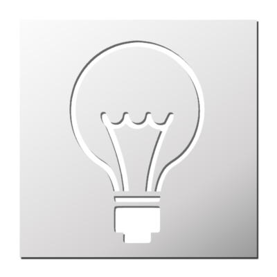 Pochoir Ampoule