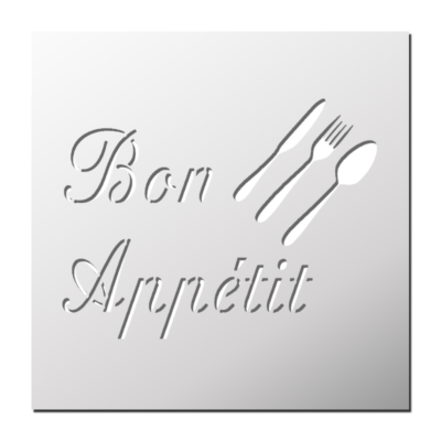 Pochoir Bon appétit