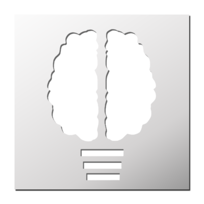 Pochoir déco Cerveau