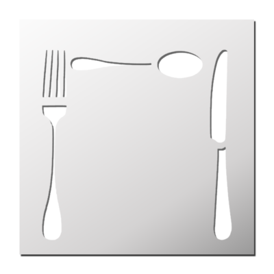 Pochoir Dresser la table