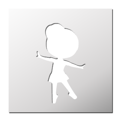 Pochoir Fillette
