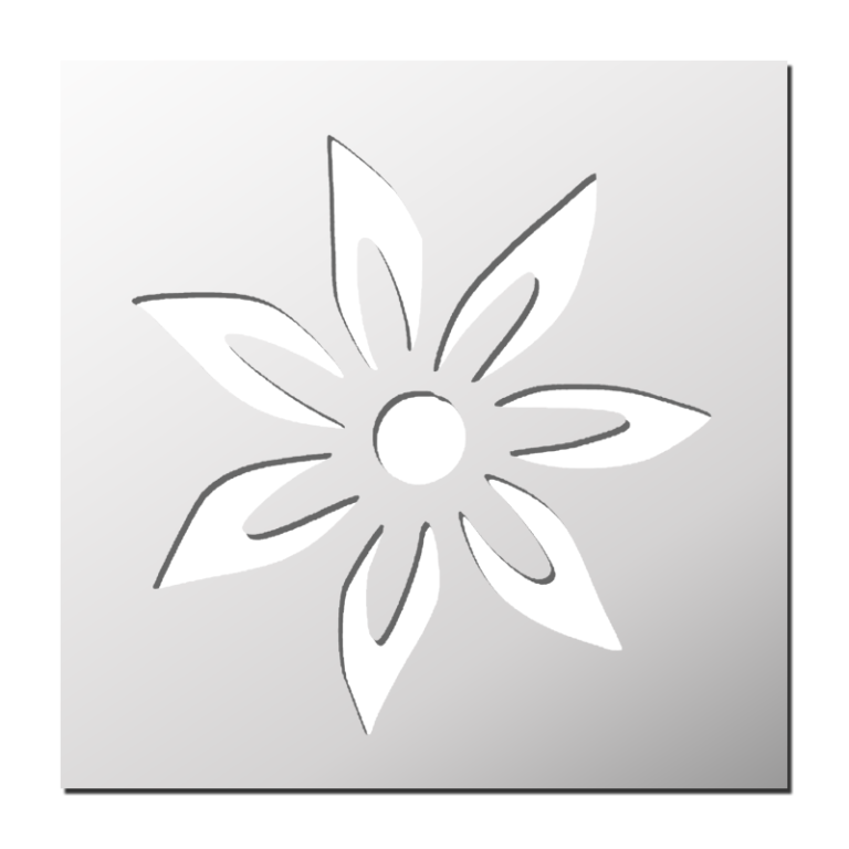 Pochoir Fleur FrenchIMMO