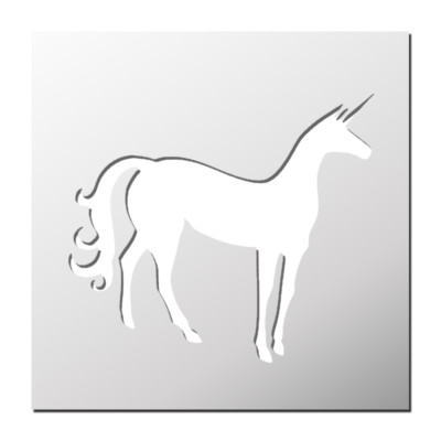 Pochoir Licorne