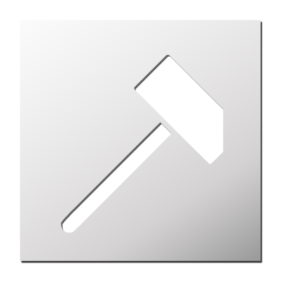 Pochoir Marteau