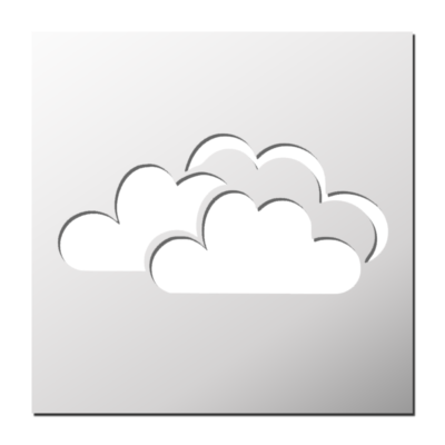 Pochoir Nuage