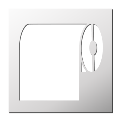 Pochoir Papier toilette