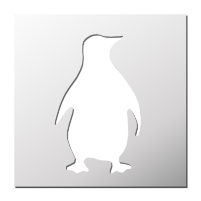 Pochoir Pingouin
