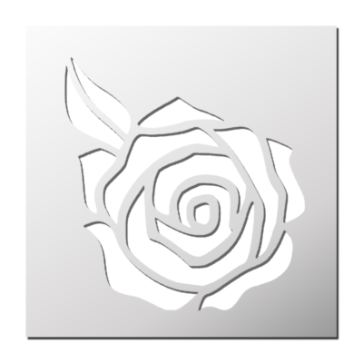 Pochoir Rose