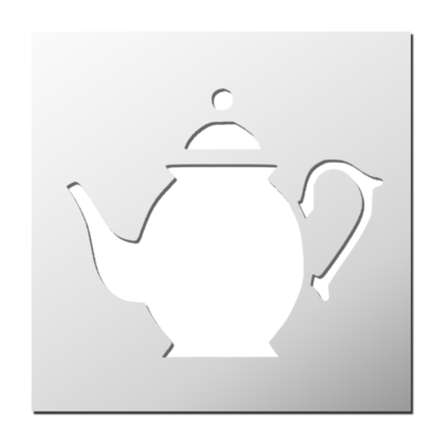 Pochoir Théière