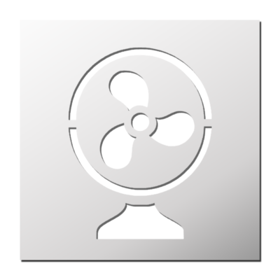 Pochoir Ventilateur