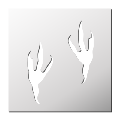 Pochoir Empreintes Oiseau