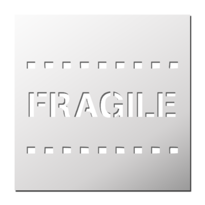 Pochoir FRAGILE
