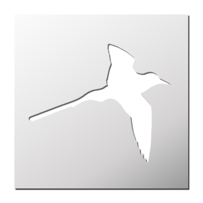 Pochoir Oiseau tropical