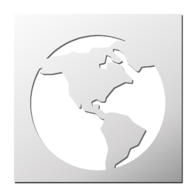 Pochoir Planète la Terre