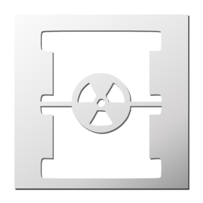 Pochoir Radioactif