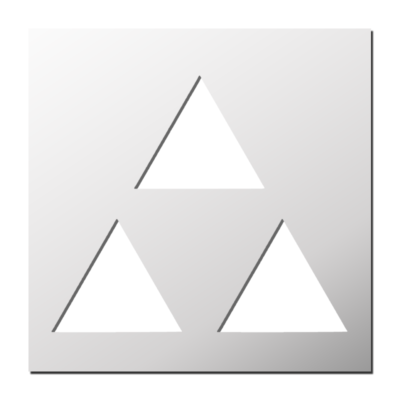 Pochoir Trio Triangles