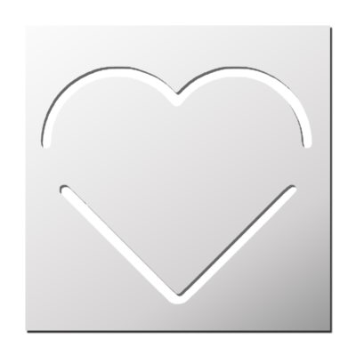 Pochoir Coeur