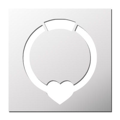 Pochoir Collier Coeur