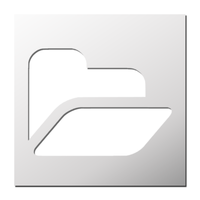 Pochoir Dossier ouvert