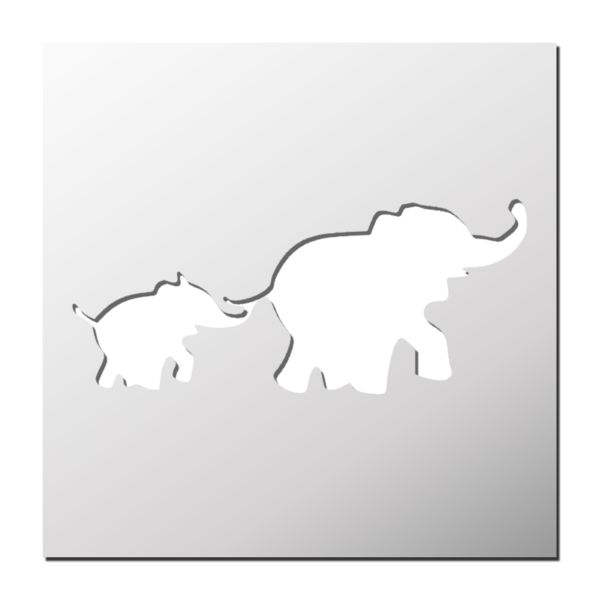 Pochoir éléphants