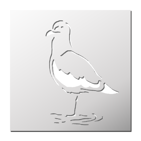 Pochoir Mouette