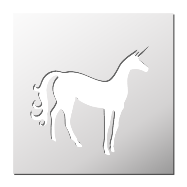 Pochoir Licorne