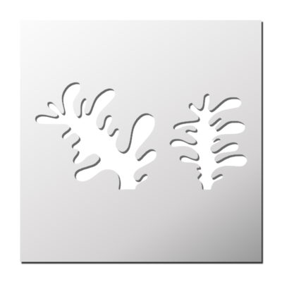 Pochoir Plante aquatique