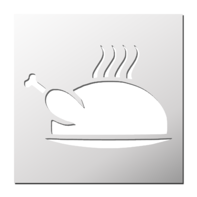 Pochoir Poulet rôti