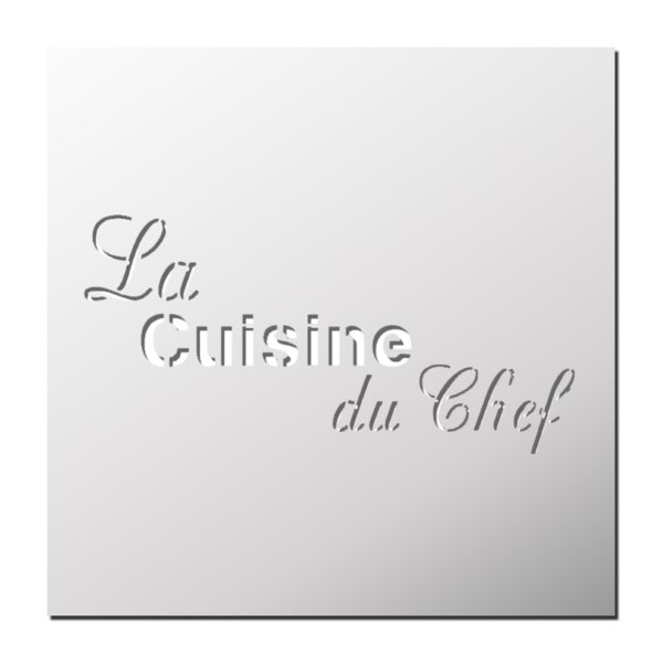 Pochoir La cuisine du chef