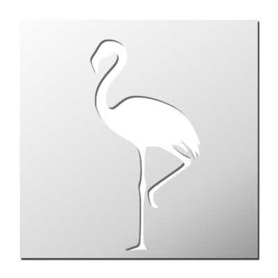 Pochoir Flamant rose