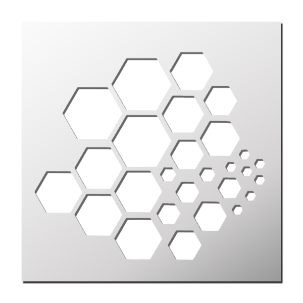 Pochoir Hexagones