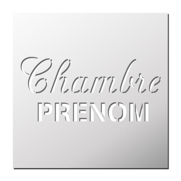 Pochoir Porte de Chambre "Prénom"