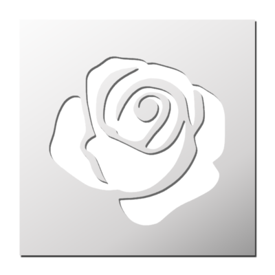 Pochoir Rose